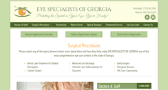 Desktop Screenshot of eyespecialistsofgeorgia.com