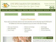 Tablet Screenshot of eyespecialistsofgeorgia.com